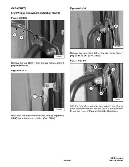 Bobcat 442 Excavator Service Manual SN 522311001 528911001 528611001 - Image 10