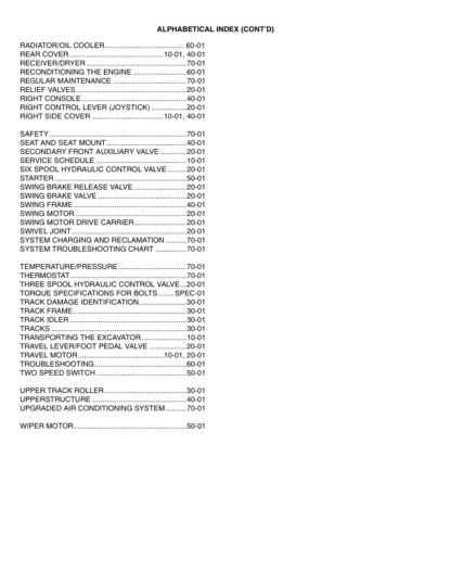 Bobcat 442 Excavator Service Manual SN 522311001 528911001 528611001 - Image 4