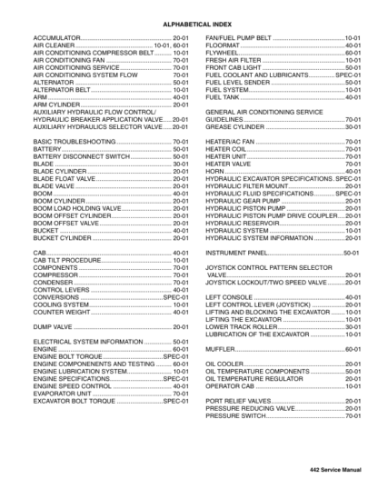 Bobcat 442 Excavator Service Manual SN ADBR11001 ADBS11001 - Image 3