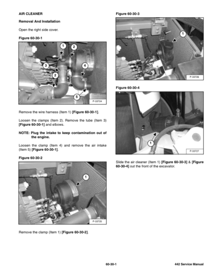 Bobcat 442 Excavator Service Manual SN ADBR11001 ADBS11001 - Image 11