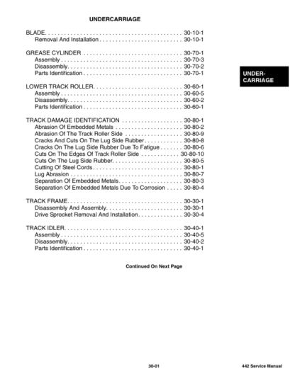 Bobcat 442 Excavator Service Manual SN ADBR11001 ADBS11001 - Image 8