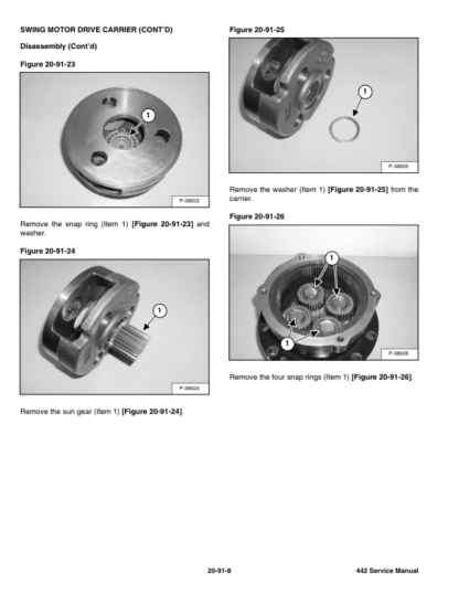 Bobcat 442 Excavator Service Manual SN ADBR11001 ADBS11001 - Image 7