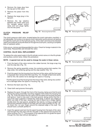 Bobcat 444 500 600 Skid Steer Loaders Service Manual Supplement - Image 4