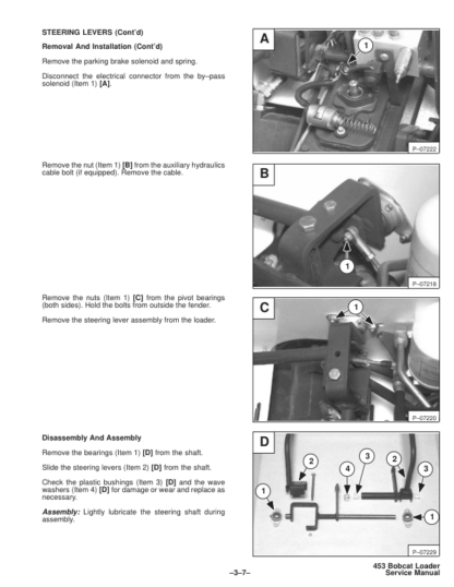 Bobcat 453 Skid Steer Loader Service Manual SN 515011001 515111001 - Image 5