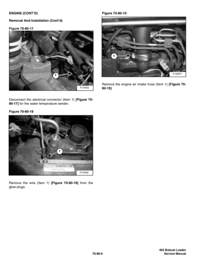 Bobcat 463 Loader Service Manual SN 522211001 522111001 - Image 10