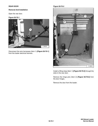 Bobcat 463 Loader Service Manual SN 522211001 522111001 - Image 8