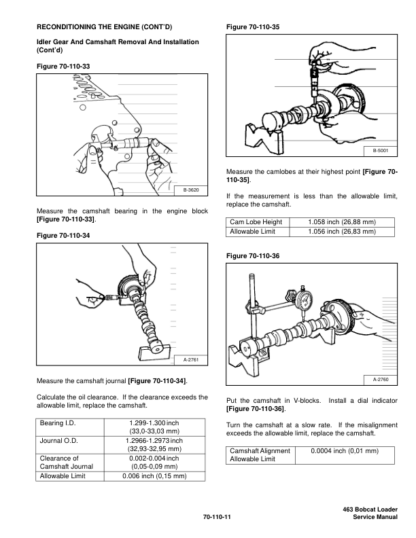 Bobcat 463 Skid Steer Loader Service Manual SN 52001100 519911001 - Image 8