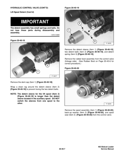Bobcat 463 Skid Steer Loader Service Manual SN 52001100 519911001 - Image 10