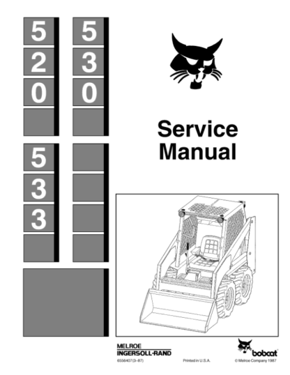 Bobcat 530 533 Loader Service Manual - Image 2