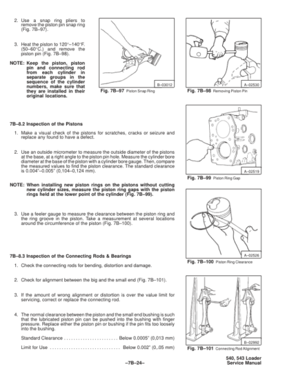 Bobcat 540 543 Loader Service Manual SN 501011999 501111999 - Image 9