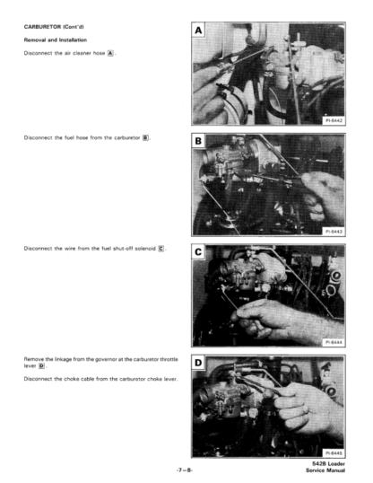 Bobcat 542B Loader Service Manual - Image 7