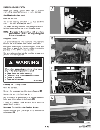 Bobcat 553 Loader Service Manual SN 513011001 513031001 - Image 11