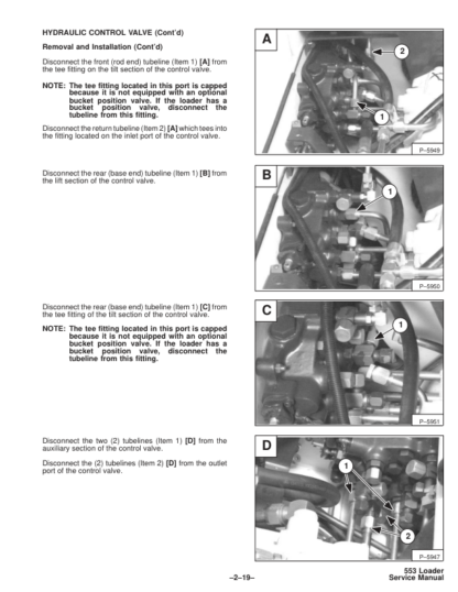 Bobcat 553 Loader Service Manual SN 513011001 513031001 - Image 12