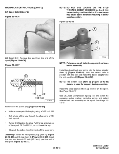 Bobcat 553 Loader Service Manual SN 528011001 528111001 - Image 6