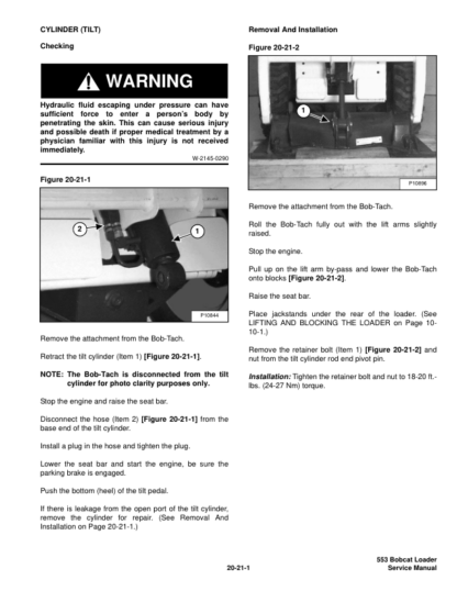 Bobcat 553 Loader Service Manual - Image 11