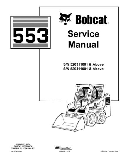 Bobcat 553 Loader Service Manual - Image 2