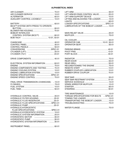 Bobcat 553 Loader Service Manual - Image 3