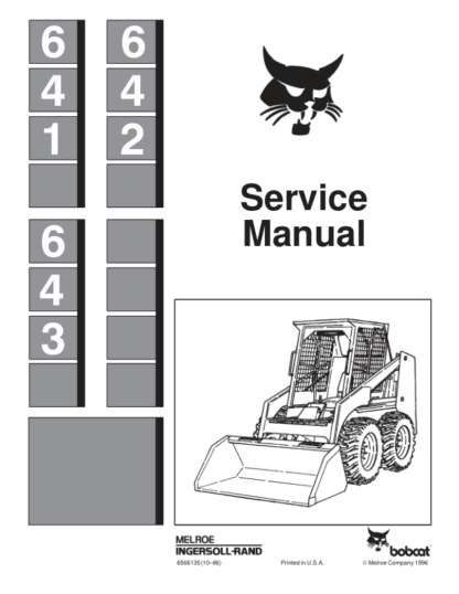 Bobcat 641 642 643 Loader Service Manual - Image 2