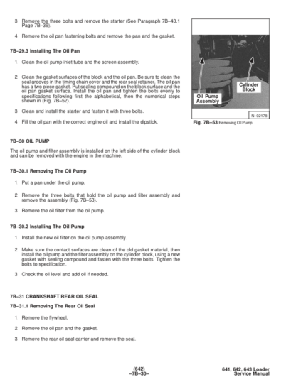 Bobcat 641 642 643 Loader Service Manual - Image 7