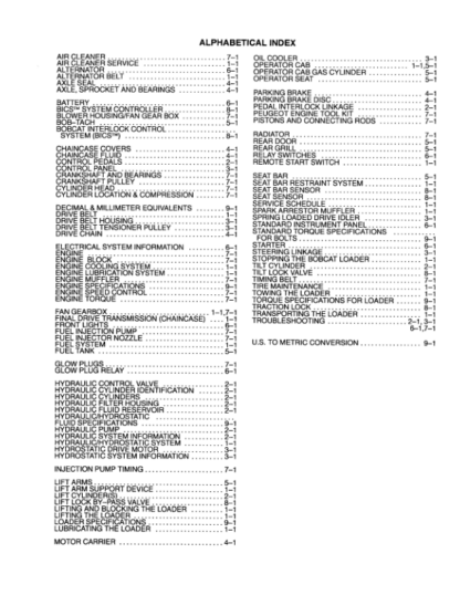 Bobcat 653 Loader Service Manual - Image 10
