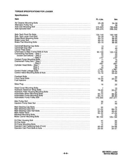 Bobcat 653 Loader Service Manual - Image 9