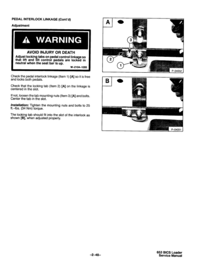 Bobcat 653 Loader Service Manual - Image 6