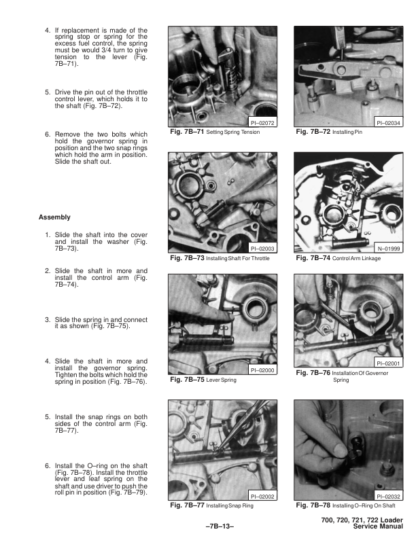Bobcat 700 720 721 722 Loader Service Manual - Image 5
