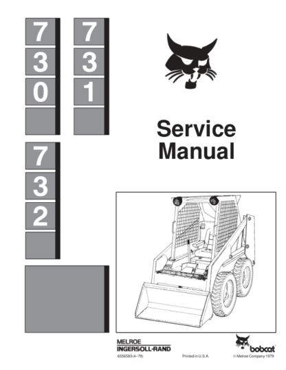 Bobcat 730 731 732 Loader Service Manual - Image 2