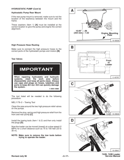 Bobcat 742B 743B Loader Service Manual - Image 10