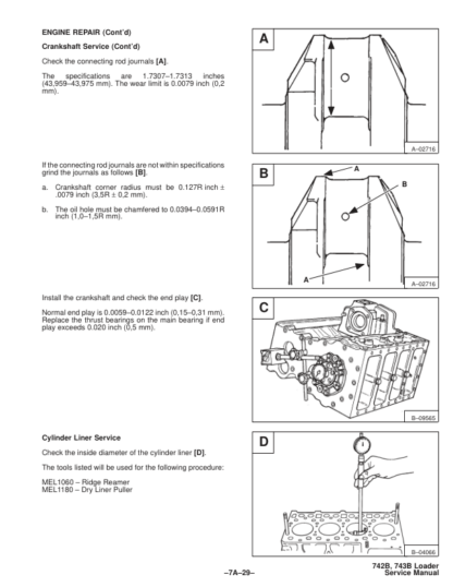 Bobcat 742B 743B Loader Service Manual - Image 7