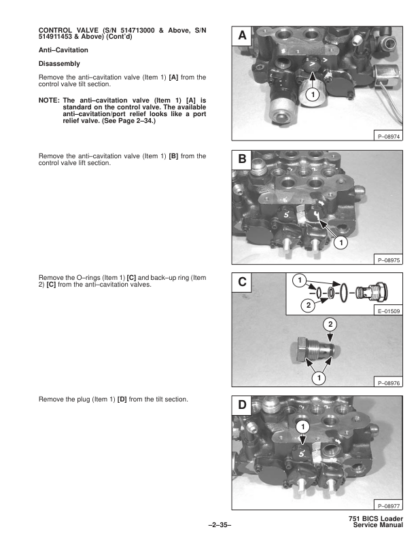 Bobcat 751 Loader Service Manual SN 514711001 514911001 - Image 10