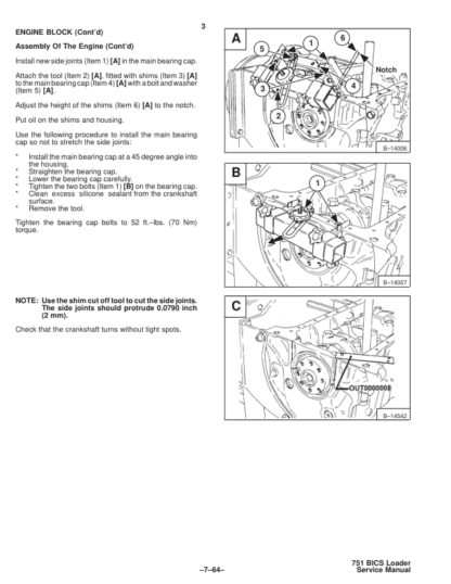 Bobcat 751 Loader Service Manual SN 514711001 514911001 - Image 7