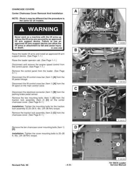 Bobcat 751 Loader Service Manual SN 515711001 515729999 515611001 515619999 - Image 5