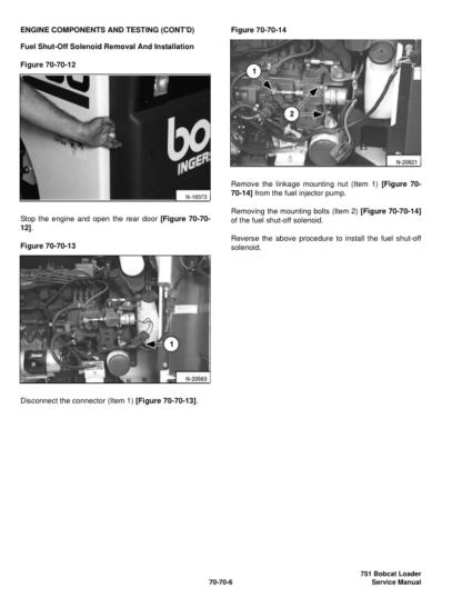 Bobcat 751 Loader Service Manual SN 515730001 515620001 - Image 10