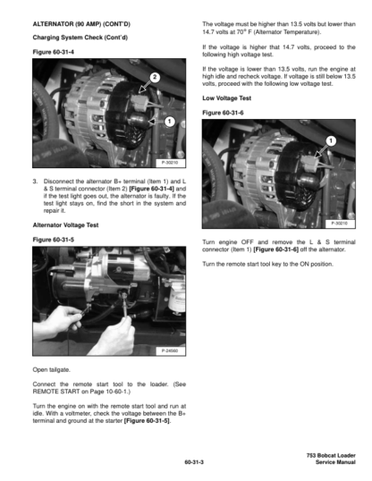 Bobcat 753 Loader Service Manual SN 515830001 516220001 - Image 9