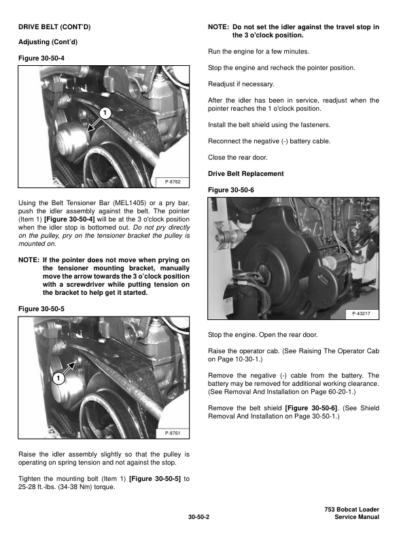 Bobcat 753 Loader Service Manual SN 515830001 516220001 - Image 8