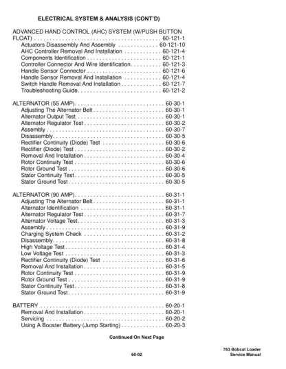 Bobcat 763 Loader Service Manual - Image 9