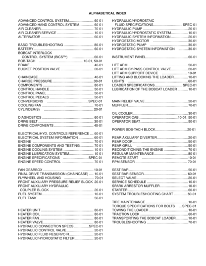 Bobcat 763 Loader Service Manual - Image 3