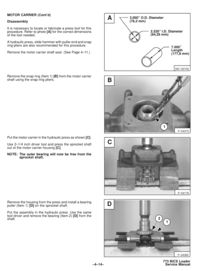 Bobcat 773 Loader Service Manual Europe Only - Image 8