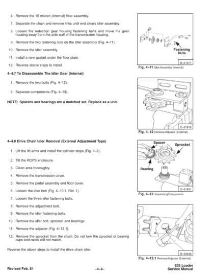 Bobcat 825 Loader Service Manual - Image 9