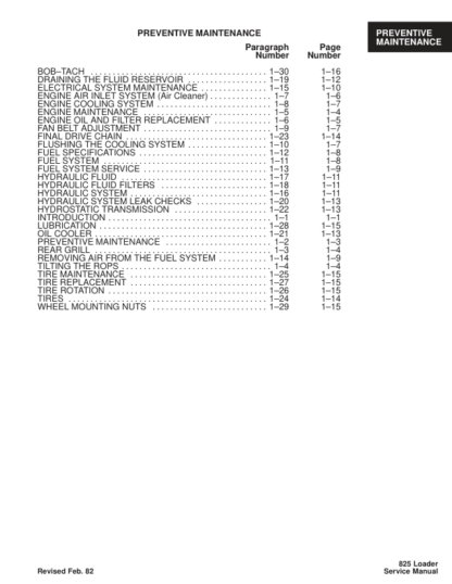 Bobcat 825 Loader Service Manual - Image 4