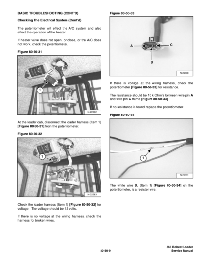 Bobcat 863 Loader Service Manual 2006 - Image 10