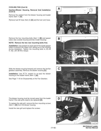 Bobcat 864 Loader Service Manual 1999 - Image 8