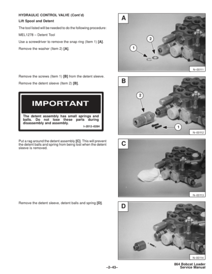 Bobcat 864 Loader Service Manual 1999 - Image 12