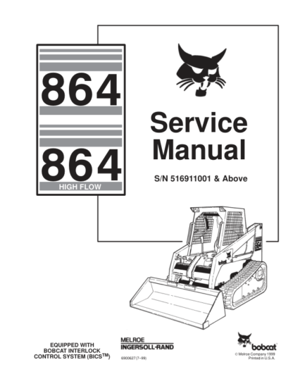 Bobcat 864 Loader Service Manual 1999 - Image 2