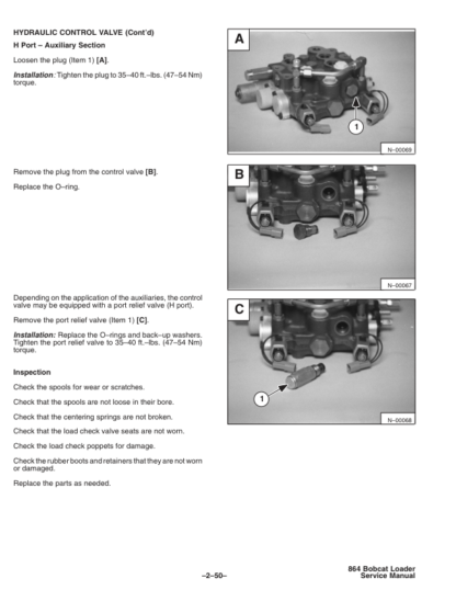 Bobcat 864 Loader Service Manual SN 5169110011 - Image 11