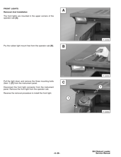 Bobcat 864 Loader Service Manual SN 5169110011 - Image 6