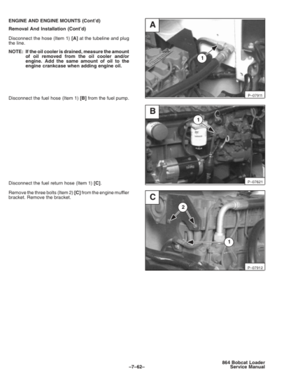 Bobcat 864 Loader Service Manual SN 5169110011 - Image 9