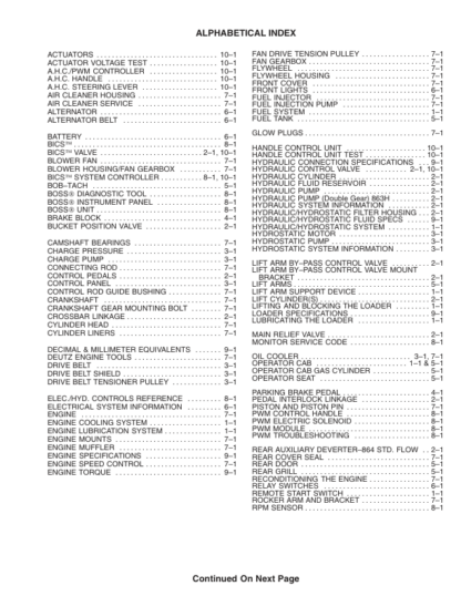 Bobcat 864 Loader Service Manual SN 5169110011 - Image 3