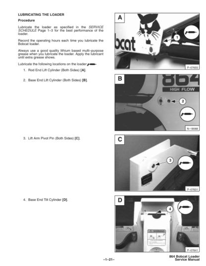Bobcat 864 Loader Service Manual SN 5169110011 - Image 8